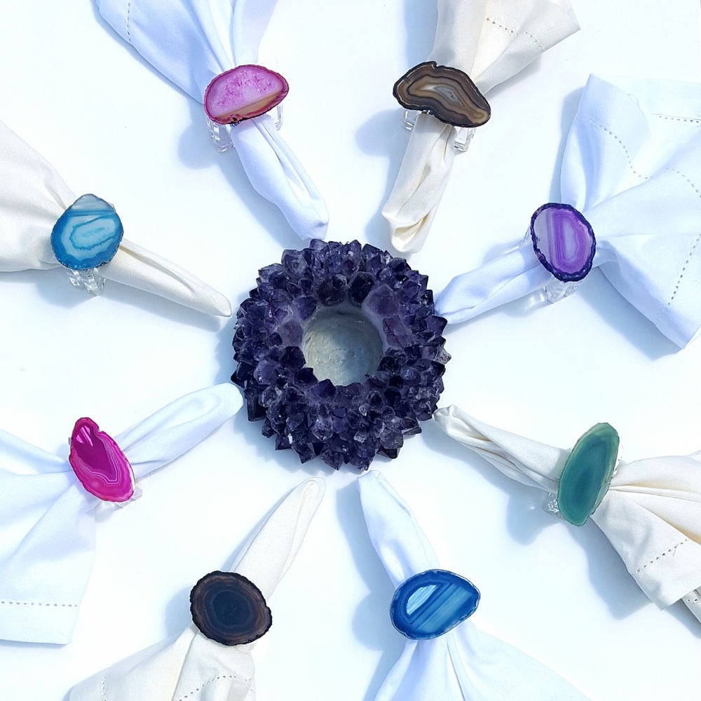 Lucite Napkin Rings - Picture 4 of 8